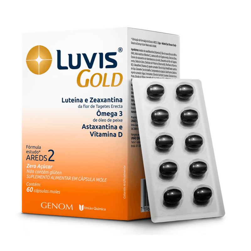 Encontraproduto.com.br - Luvis Gold Com 60 Capsulas Moles