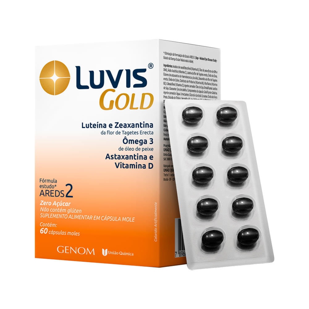 Encontraproduto.com.br - Luvis Gold Com 60 Capsulas Moles