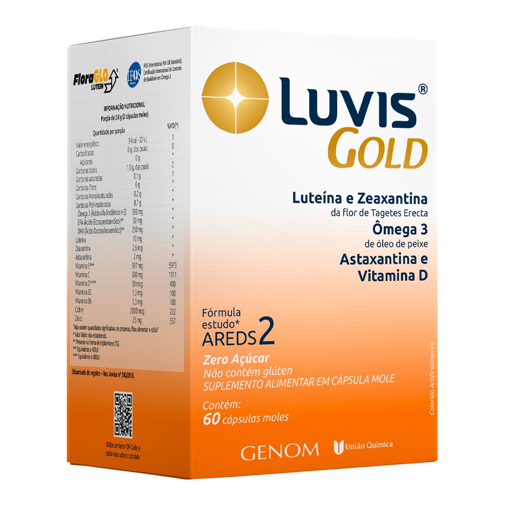 Encontraproduto.com.br - Luvis Gold Com 60 Capsulas Moles