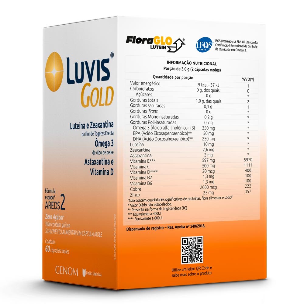 Encontraproduto.com.br - Luvis Gold Com 60 Capsulas Moles