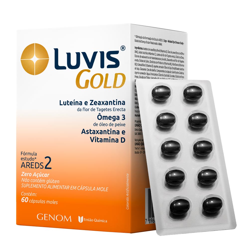 Encontraproduto.com.br - Luvis Gold Com 60 Capsulas Moles