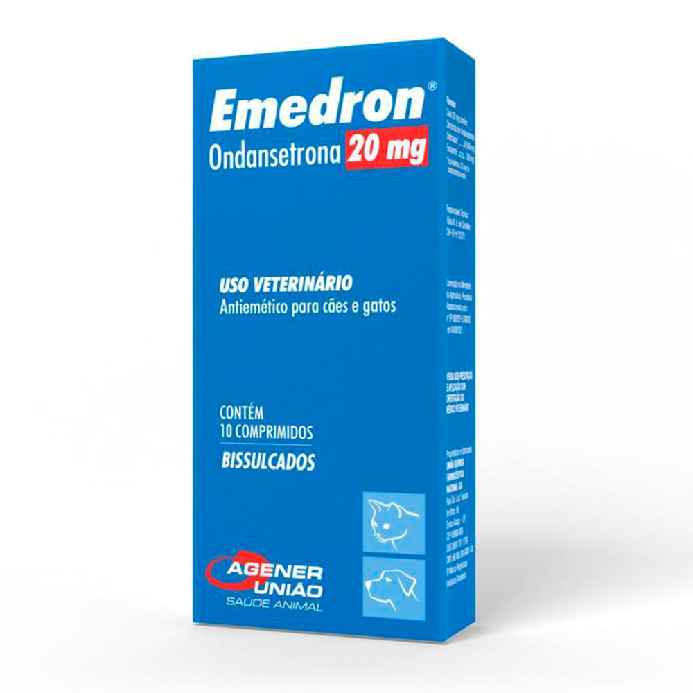 Encontraproduto.com.br - Emedron 20mg Antiemético para Cães e Gatos
