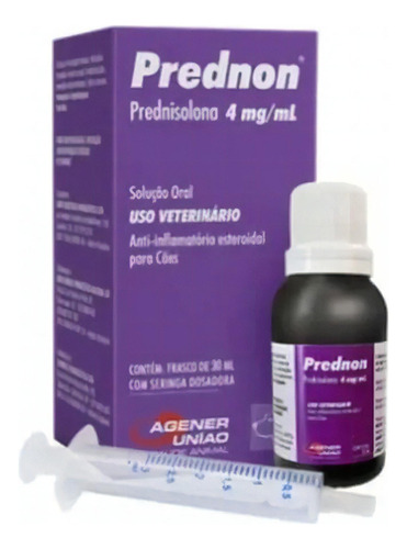 Encontraproduto.com.br - Anti-inflamatório Agener União Prednon 4 mg/ml para Cães 30 ml
