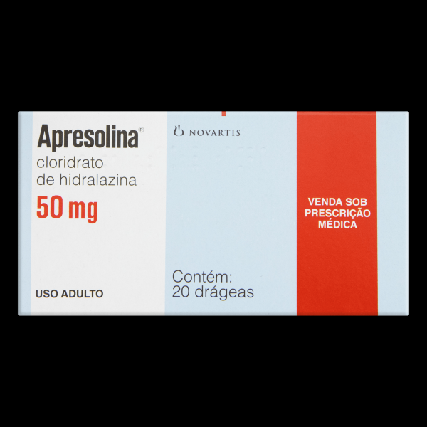 Encontraproduto.com.br - Apresolina 50mg 20 Drágeas