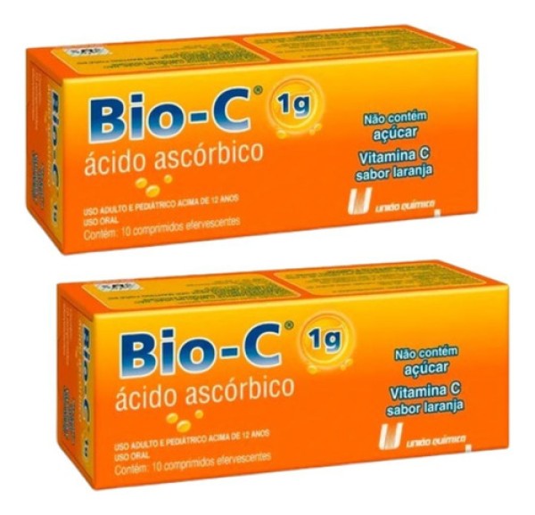 Vitamina C Bio-C 1g 10 Comprimidos Efervescentes