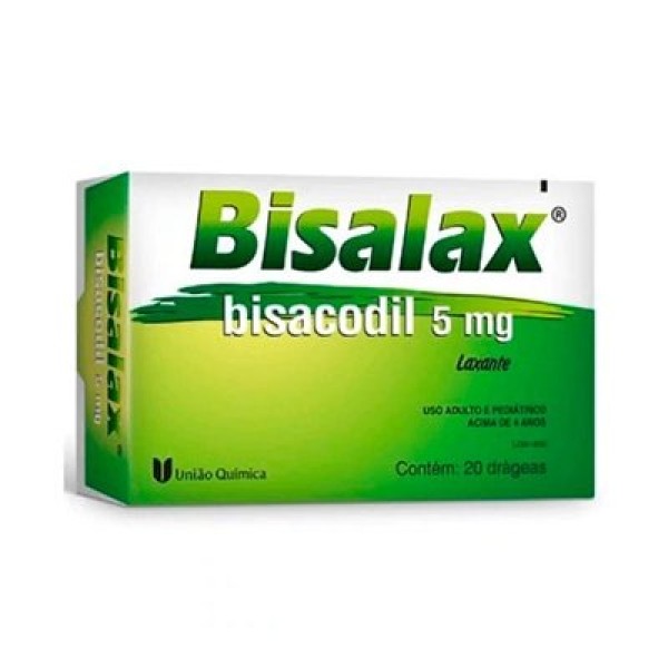 Encontraproduto.com.br - Laxante Bisalax 5mg 20 Drágeas