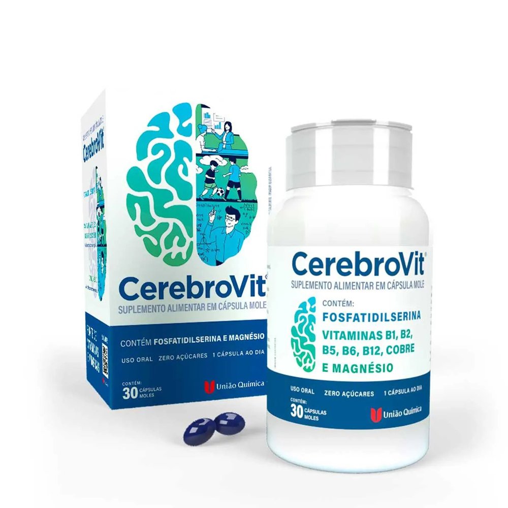 Suplemento Alimentar Cerebrovit 30 Cápsulas Moles
