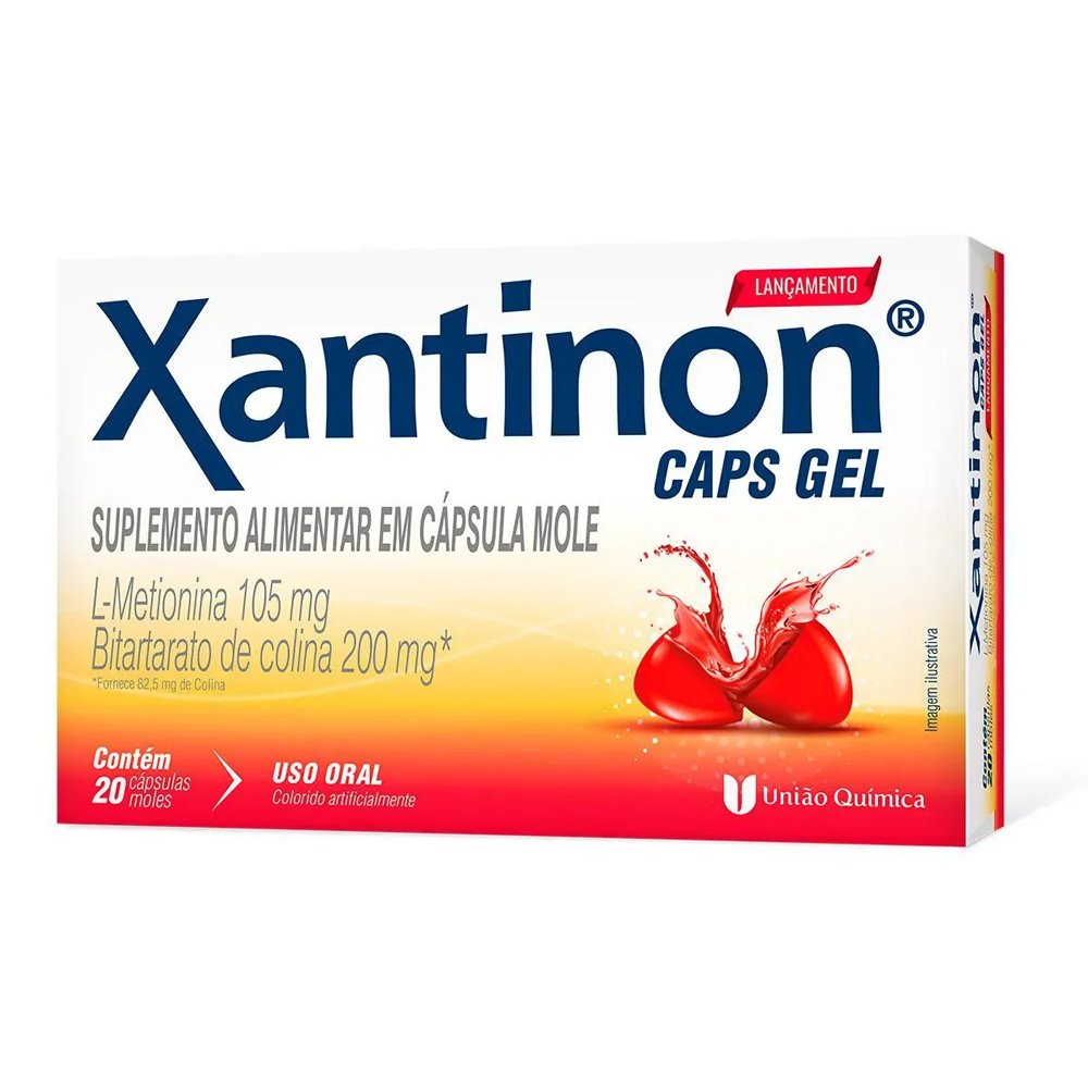 Encontraproduto.com.br - Xantinon Com 20 Capsulas Moles 105+200mg