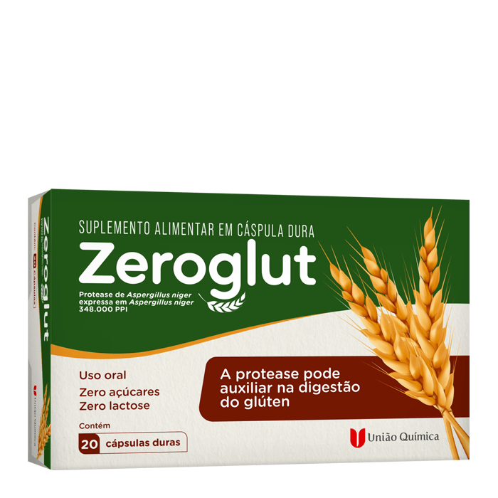 Encontraproduto.com.br - Zeroglut Com 20 Capsulas Duras