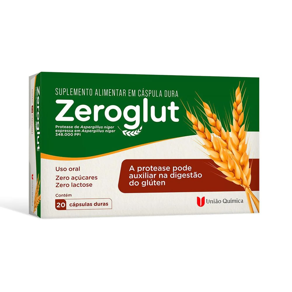 Encontraproduto.com.br - Zeroglut Com 20 Capsulas Duras