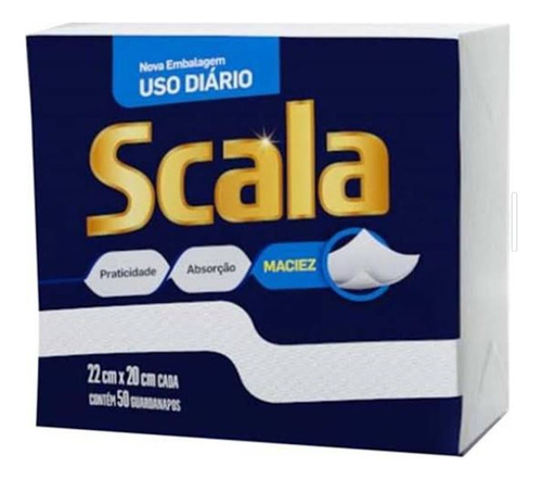 Encontraproduto.com.br - GUARDANAPO PAPEL SCALA 22X20 50 FOLHAS