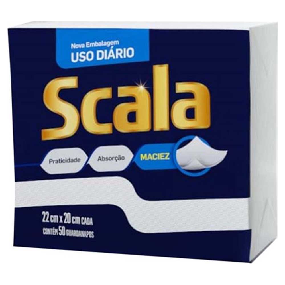 Encontraproduto.com.br - GUARDANAPO PAPEL SCALA 22X20 50 FOLHAS