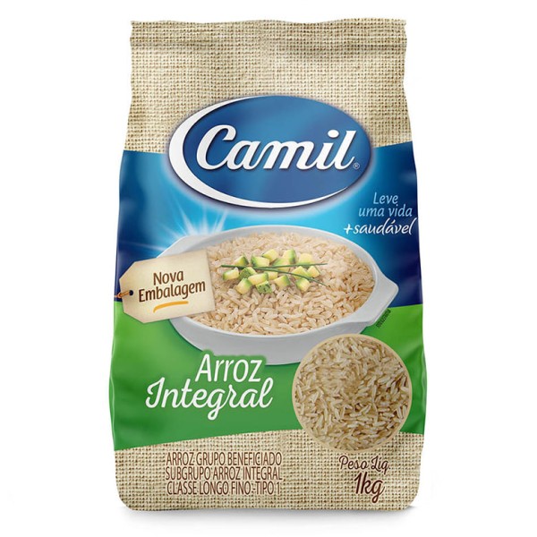 Encontraproduto.com.br - Arroz Camil Integral Pacote com 1kg