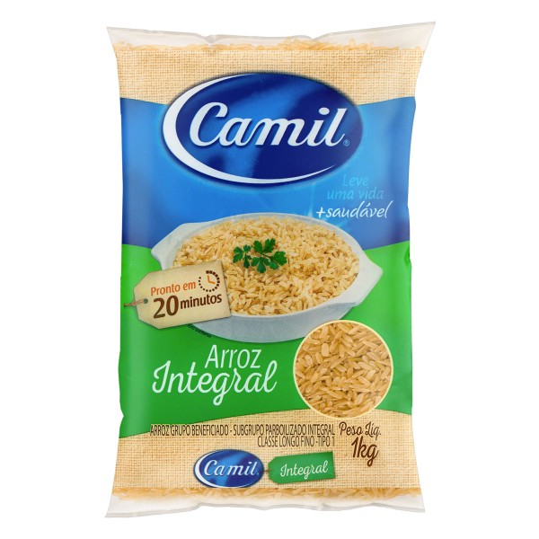 Encontraproduto.com.br - Arroz Camil Integral Pacote com 1kg
