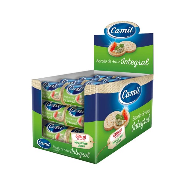 Encontraproduto.com.br - Biscoito De Arroz Integral Camil 18g