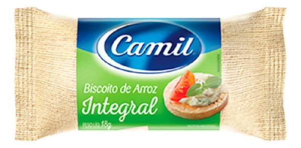 Encontraproduto.com.br - Biscoito De Arroz Integral Camil 18g