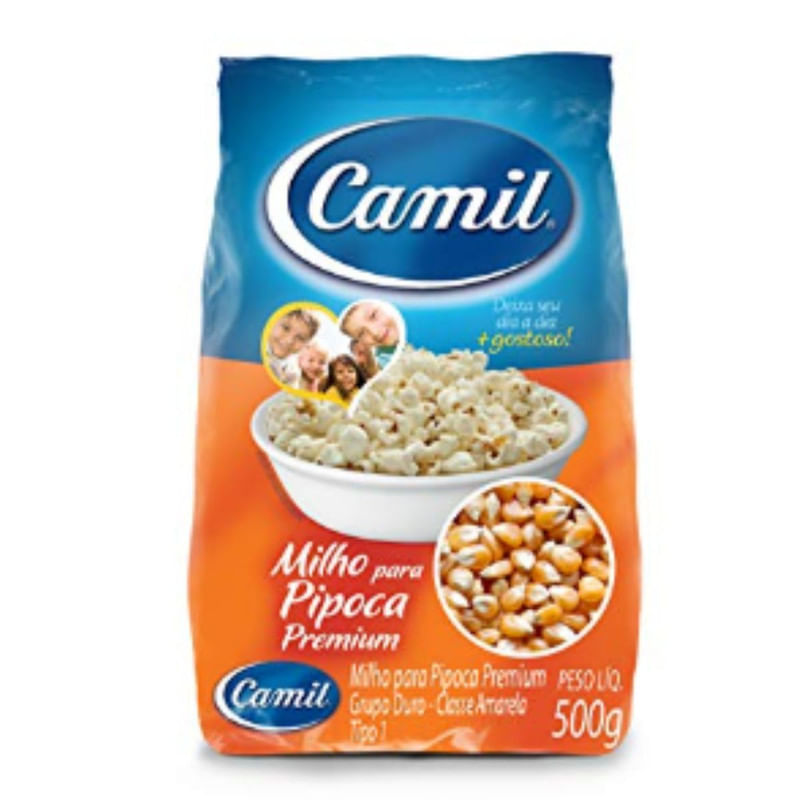 Encontraproduto.com.br - Milho para Pipoca Camil Pacote com 500g