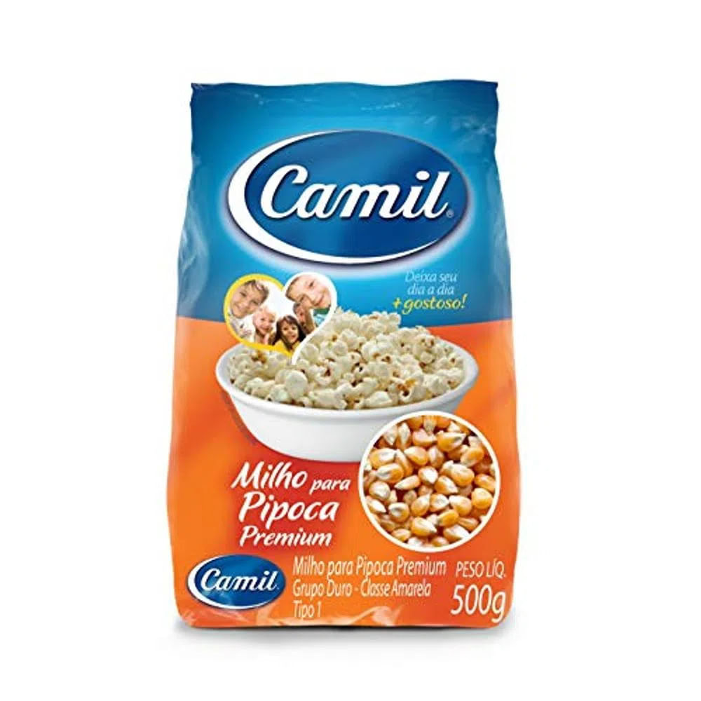 Encontraproduto.com.br - Milho para Pipoca Camil Pacote com 500g