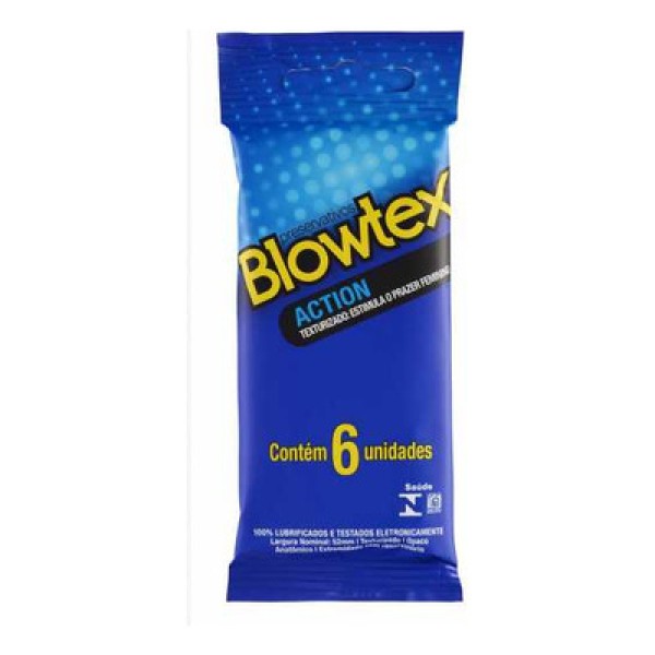 Encontraproduto.com.br - Preservativo Blowtex Action com 6 unidades