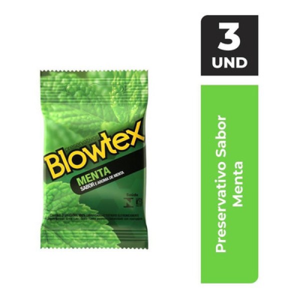Preservativo Blowtex menta 3 unidades