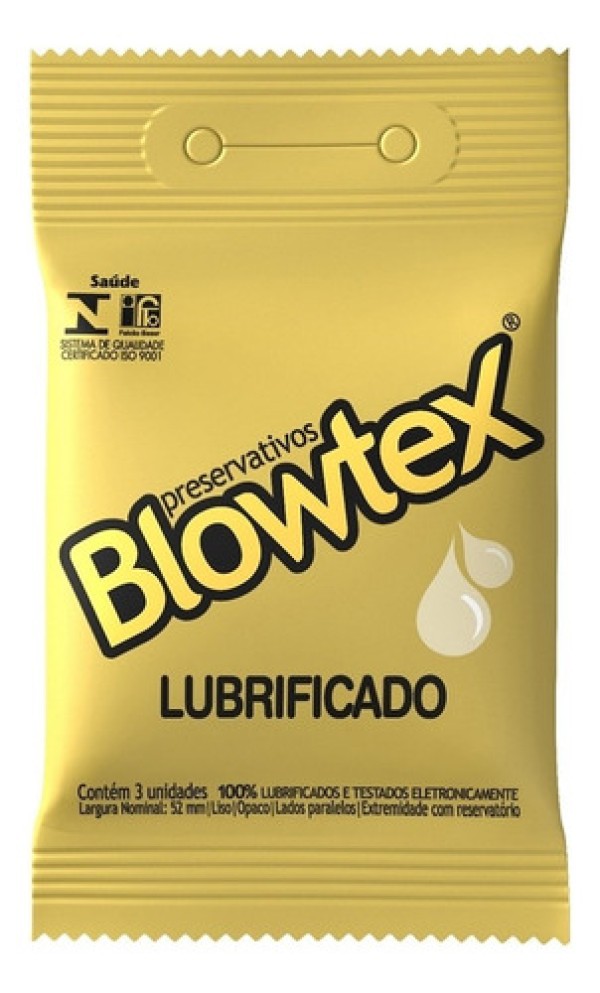 Preservativo Blowtex Lubrificado com 3 unidades