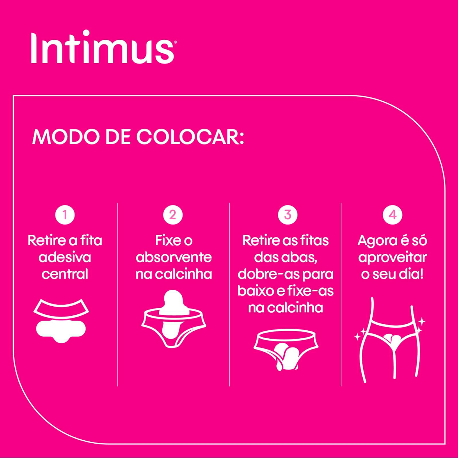 Encontraproduto.com.br - Absorvente Externo Intimus Tripla Proteção Suave Com Abas 8 Unidades