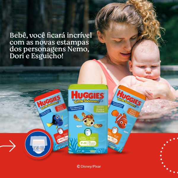 Encontraproduto.com.br - Fralda Huggies Little Swimmers G - 10 Fraldas