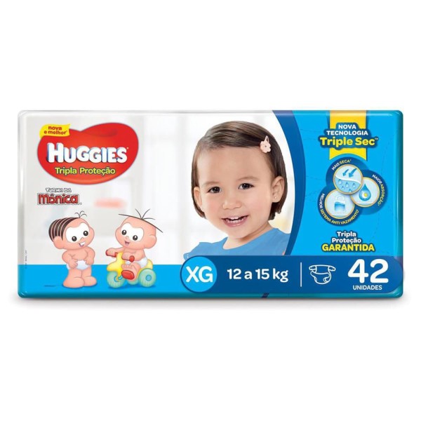 Encontraproduto.com.br - Fralda Huggies Tripla Proteção Mega XG 42 Unidades