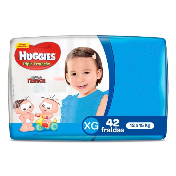 Encontraproduto.com.br - Fralda Huggies Tripla Proteção Mega XG 42 Unidades