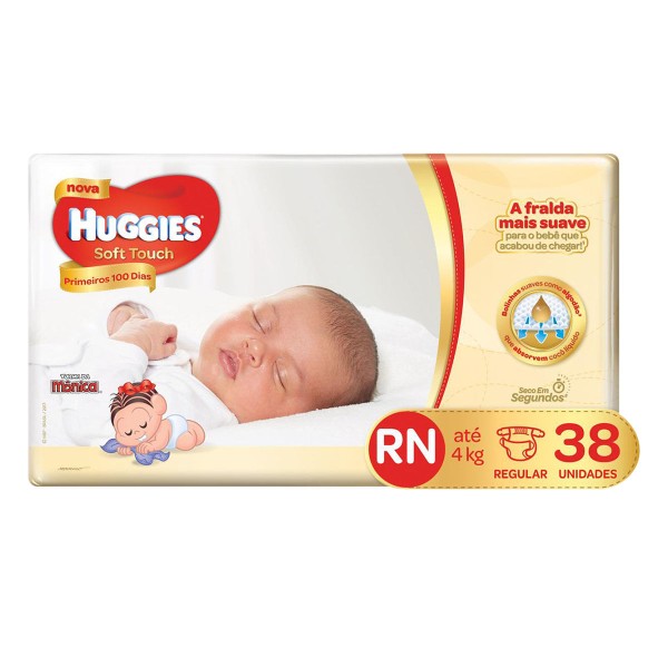 Huggies Fralda Primeiros 100 Dias Rn 38 Fr @