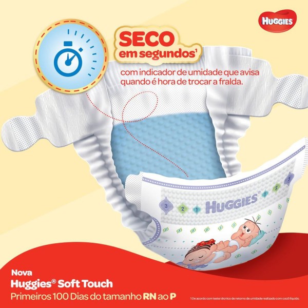 Encontraproduto.com.br - Huggies Fralda Primeiros 100 Dias Rn 38 Fr @