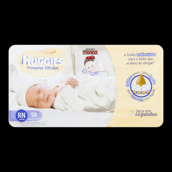Encontraproduto.com.br - Huggies Fralda Primeiros 100 Dias Rn 38 Fr @