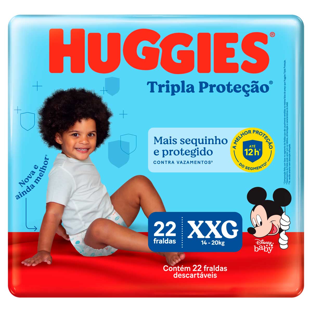 Encontraproduto.com.br - Fralda HuGGies Disney Tripla Protecao Jumbo Xxg com 22 unidades