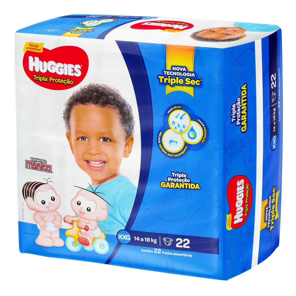 Encontraproduto.com.br - Fralda HuGGies Disney Tripla Protecao Jumbo Xxg com 22 unidades