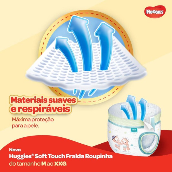 Encontraproduto.com.br - Fralda Huggies XG e XXG Soft Touch Mega - 30 Unidades