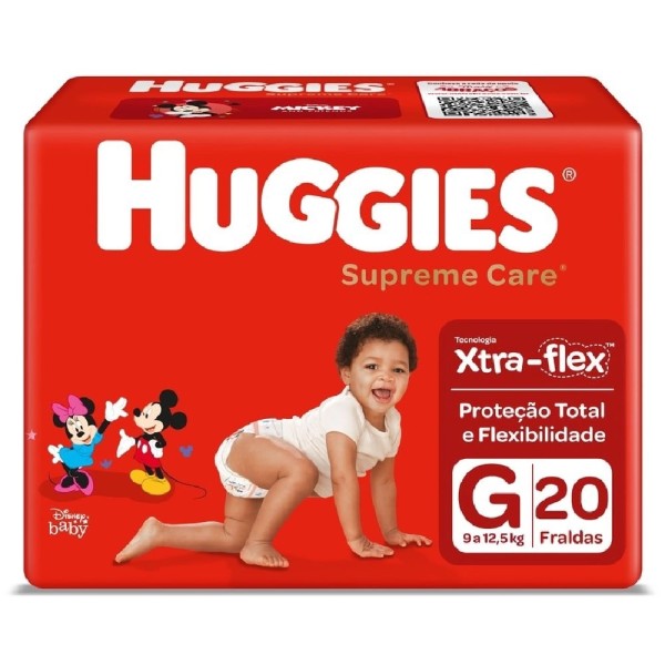 Encontraproduto.com.br - Fralda Huggies Supreme Care G Com 20 Unidades