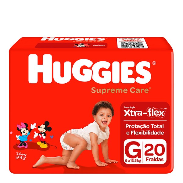 Encontraproduto.com.br - Fralda Huggies Supreme Care G Com 20 Unidades