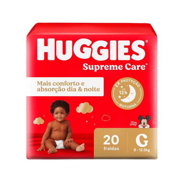 Encontraproduto.com.br - Fralda Huggies Supreme Care G Com 20 Unidades