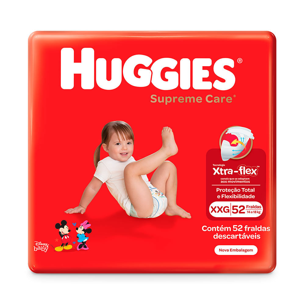 HUGGIES SUPRE CARE FRALDA HIPER XXG x 52