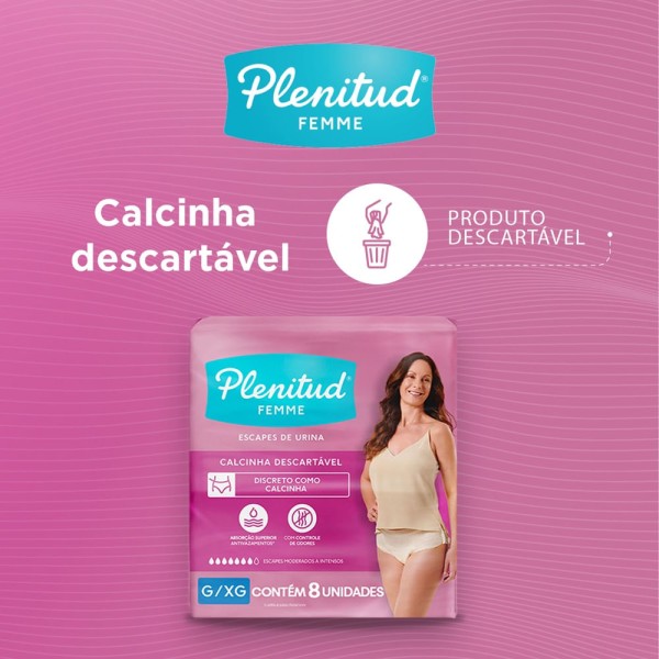 Encontraproduto.com.br - Roupa Íntima Plenitud Femme Tamanho P/M