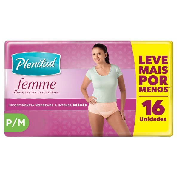 Encontraproduto.com.br - Roupa Íntima Plenitud Active Para M 16Un - Active