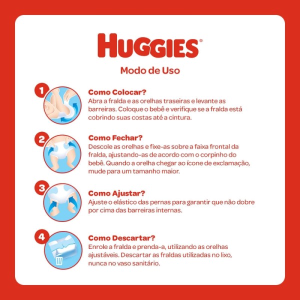 Encontraproduto.com.br - Fralda Descartável Infantil Huggies Supreme Care Recém-Nascido RN Pacote 18 Unid
