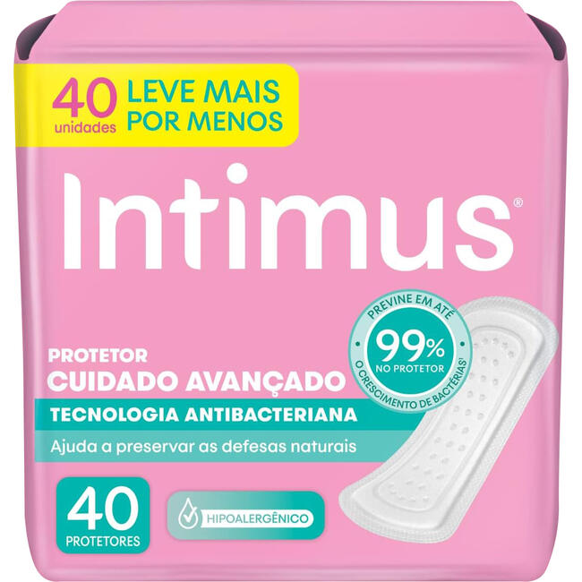 Encontraproduto.com.br - Protetor Diário Intimus Days Suave Pacote com 40 unidades