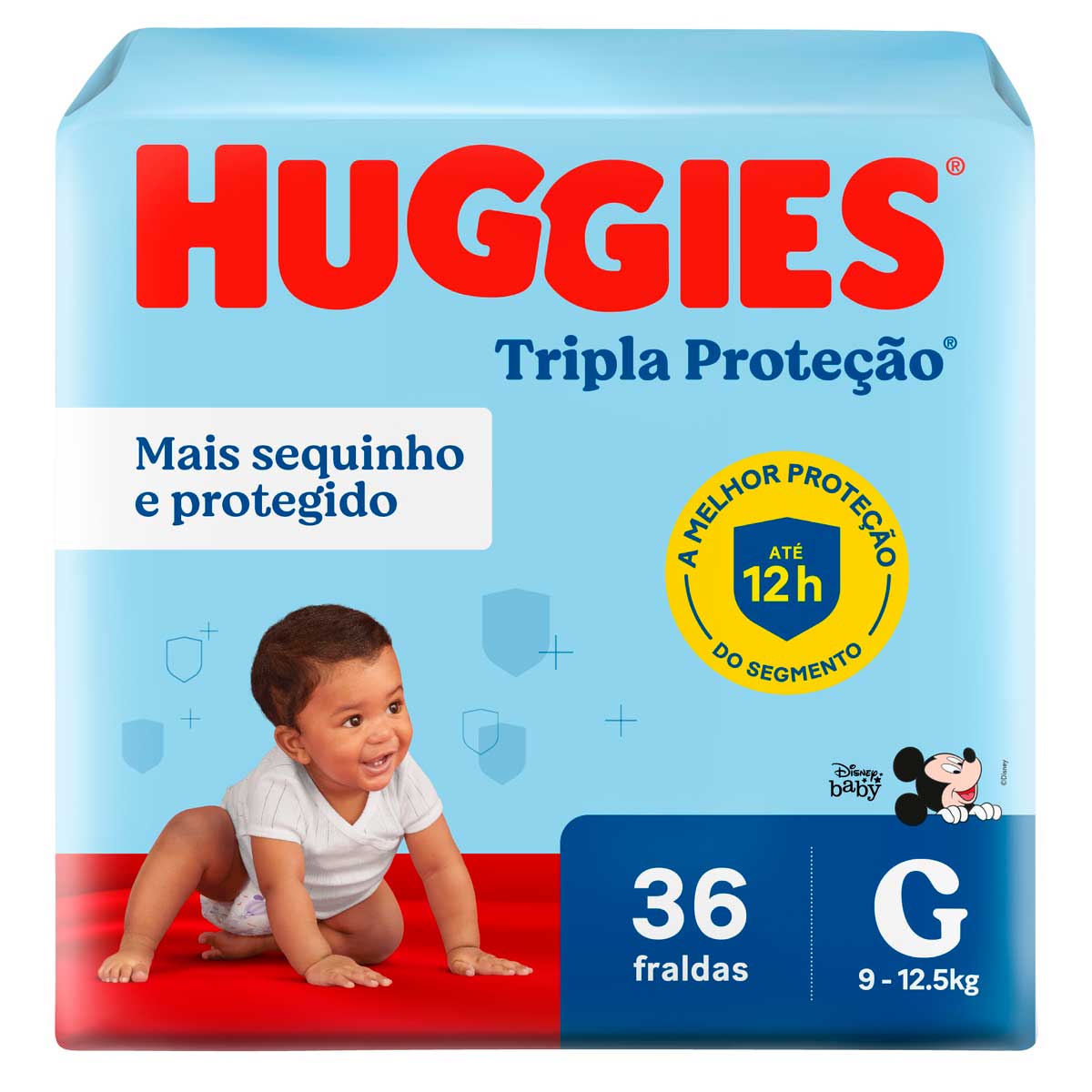 Encontraproduto.com.br - Fralda Huggies Tripla Proteção Mega G Com 36 Unidades