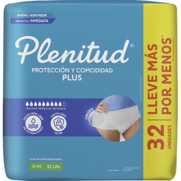 Encontraproduto.com.br - ROUPA INTIMA PLENITUD PROTECT PLUS P/M C32 UN