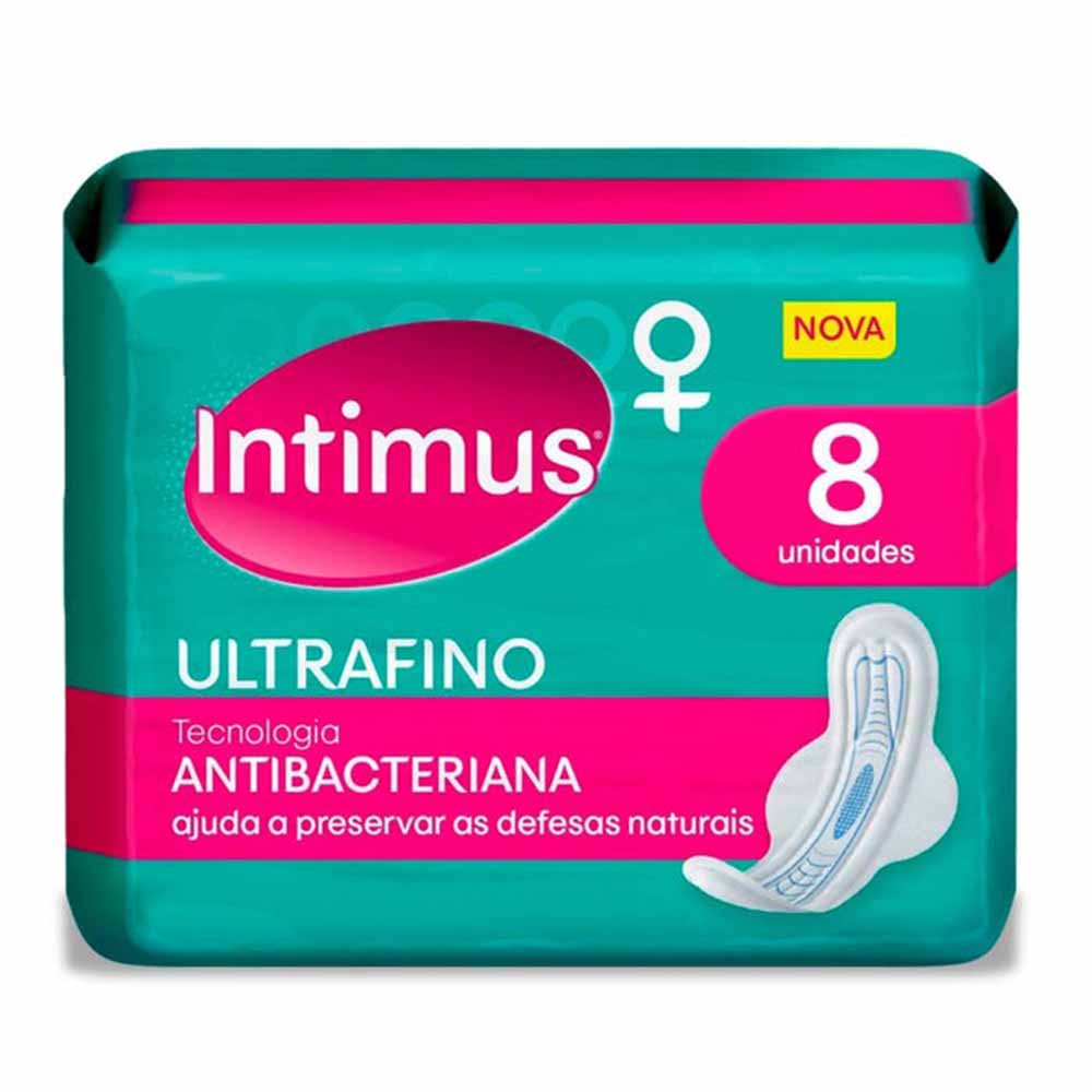 Encontraproduto.com.br - Absorvente Ultrafino Suave Com Abas Intimus - 8 unidades