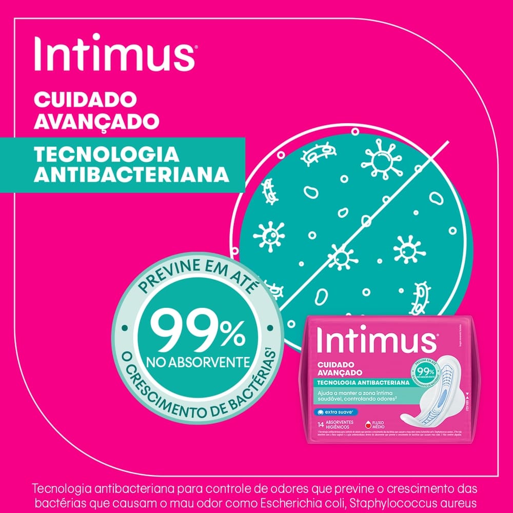Encontraproduto.com.br - Absorvente Ultrafino Suave Com Abas Intimus - 8 unidades