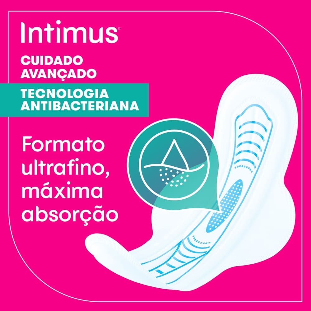 Encontraproduto.com.br - Absorvente Ultrafino Suave Com Abas Intimus - 8 unidades