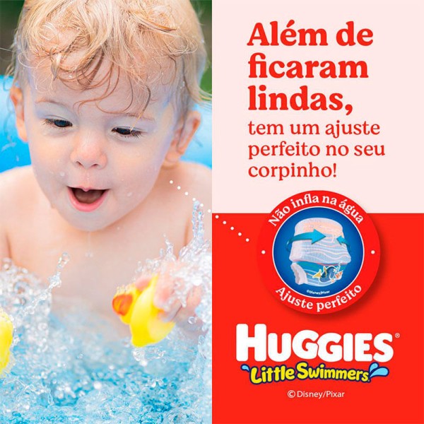Encontraproduto.com.br - Fralda Huggies Little Swimmers Praia e Piscina G/XG 10 Unidades
