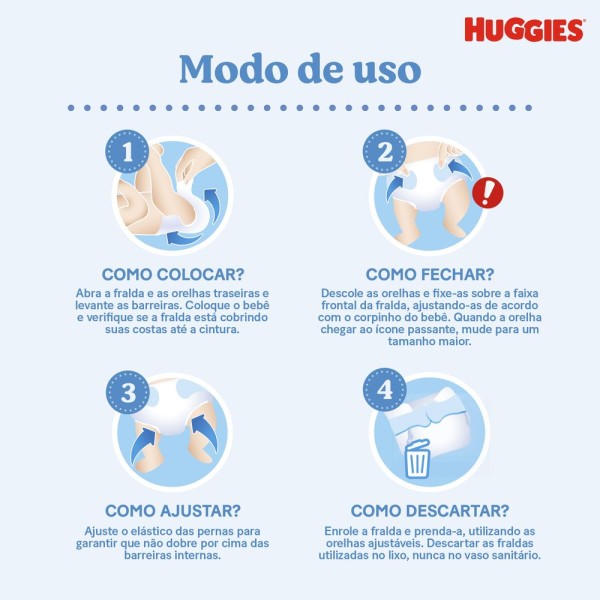 Encontraproduto.com.br - Fralda Huggies Tripla Proteção Jumbinho P Com 18 Unidades